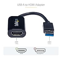 Vista 3 de StarTech.com Adaptador USB 3.0 a HDMI, convertidor de monitor USB a HDMI para Windows, 1080P, TAA (sin soporte para macOS/ChromeOS/Linux)