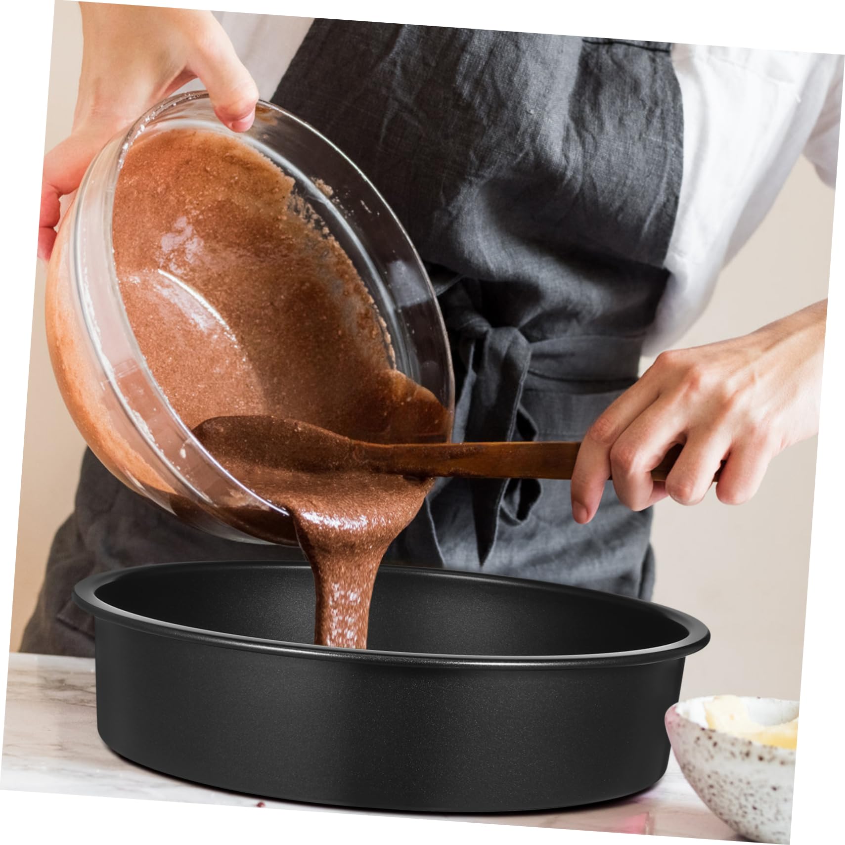 MAGICLULU Lot De 3 Moules À Gâteaux Antiadhésifs Ronds De 15 2 Cm 20 3 Cm Et 25 4 Cm Pour Pâtisseries À Étages