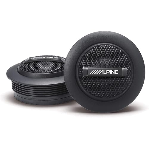 Alpine S-S10TW S-Series 1" Silk Dome Tweeter Set