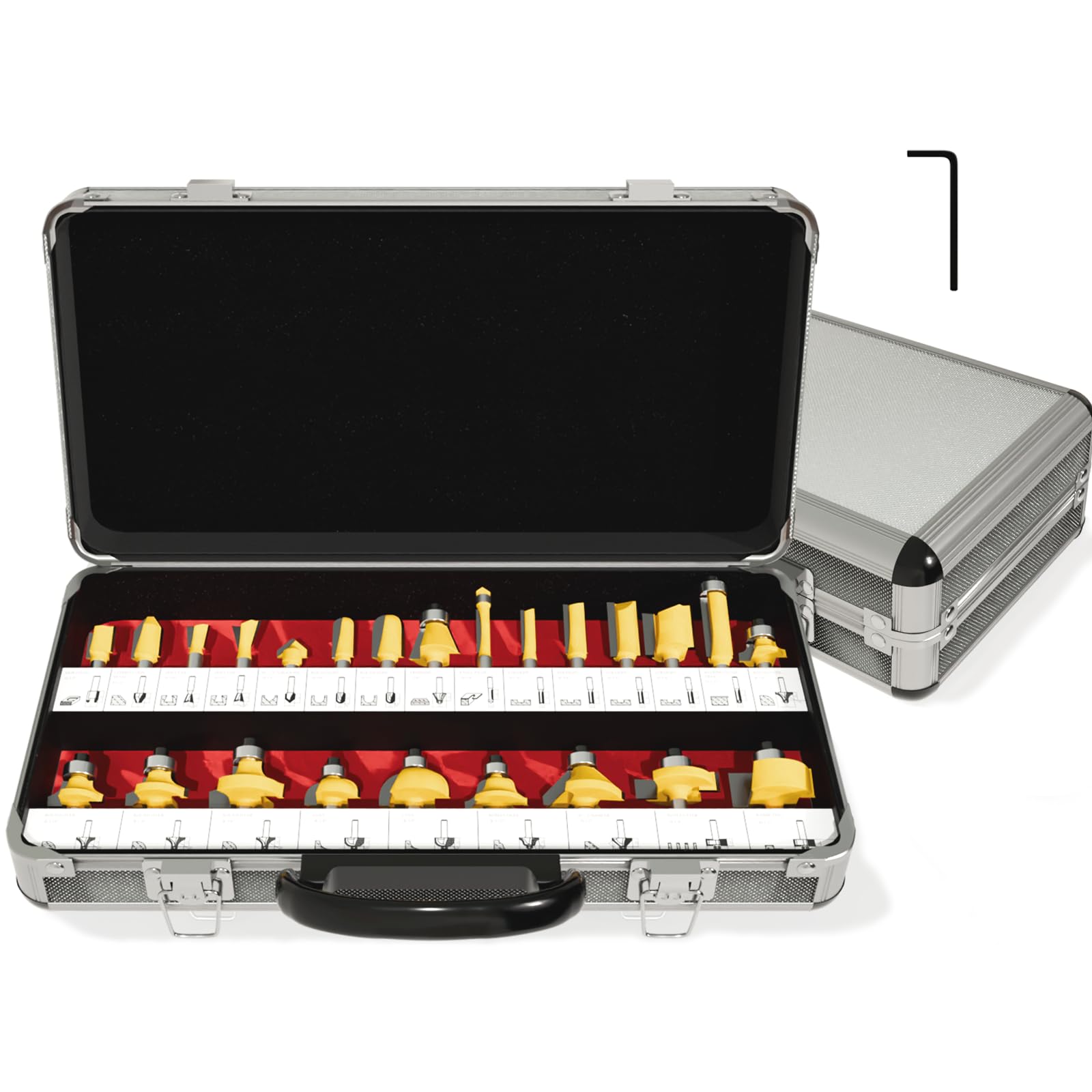 CATITO 100 Router Bits Set - Carbide Precision -12