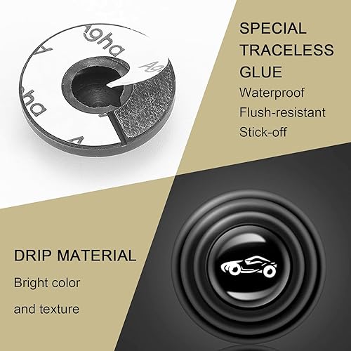 Miniatura 3 de 30 juntas antigolpes para puerta de automóvil, calcomanías insonorizadas para amortiguadores de puerta de automóvil, alfombrilla silenciadora