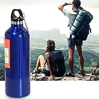 Vista 3 de Thermoses - Botella de agua inoxidable al vacío de 17 onzas, tipo botella de nitrógeno, aislamiento térmico, botellas de agua deportivas Azul