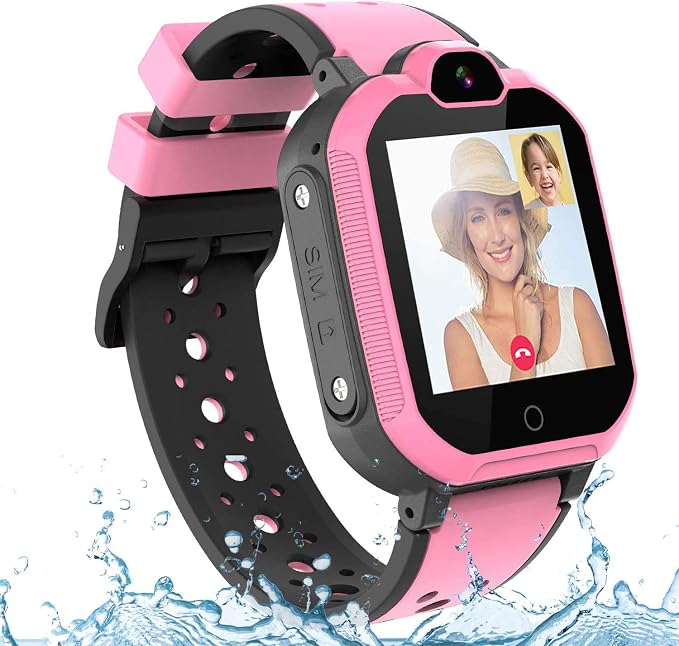 Amazon.com: Reloj inteligente GPS 4G para niños, IP65 impermeable WiFi  smartwatch teléfono para niños niñas regalo con videollamada SOS linterna  despertador podómetro regalos de cumpleaños para niños de 3 a 12 años :