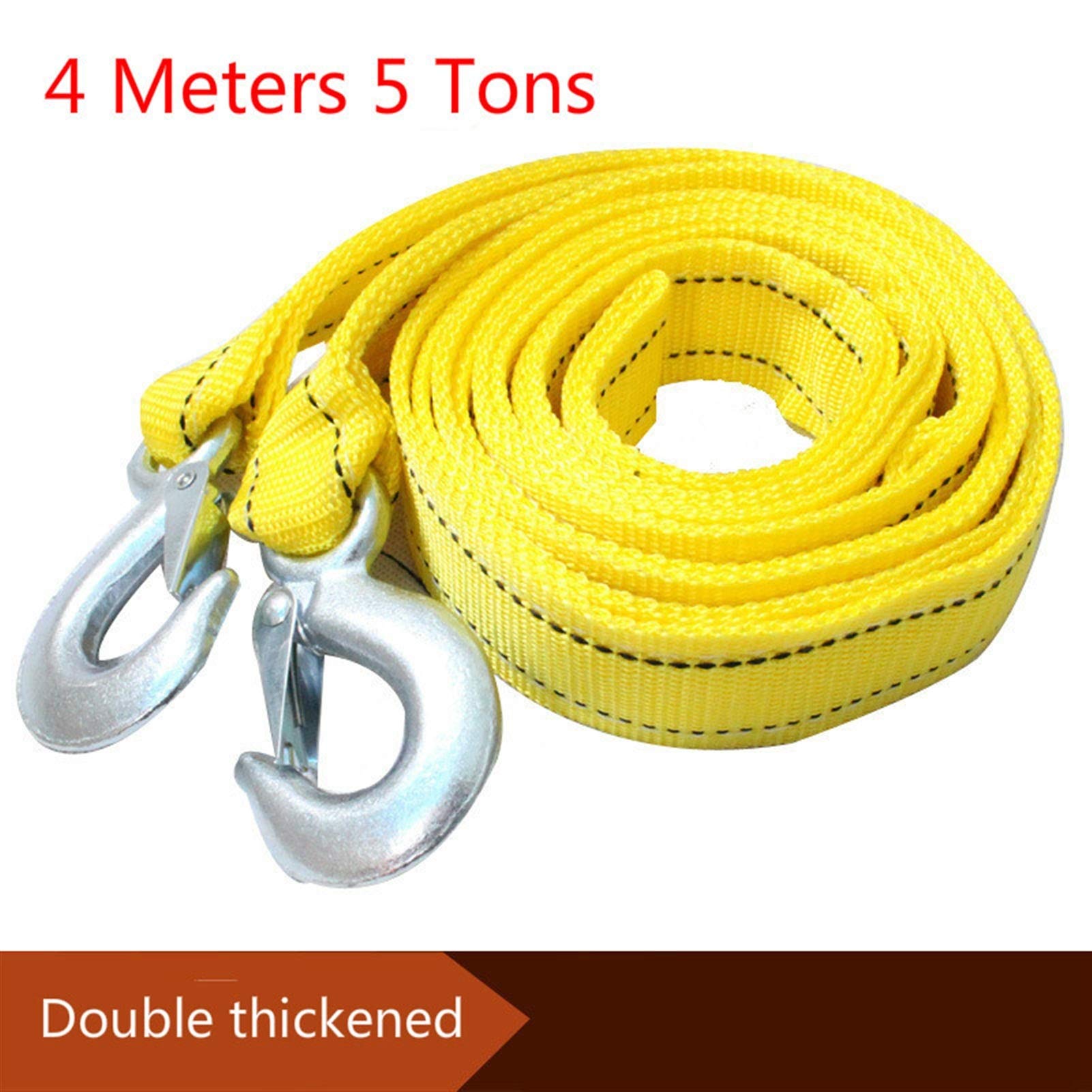 Funi di Traino 4M Heavy Duty Duty 5 tonnellata del rimorchio del rimorchio del rimorchio del Traino della Corda del Traino dei Ganci del Cinghia del Furgone