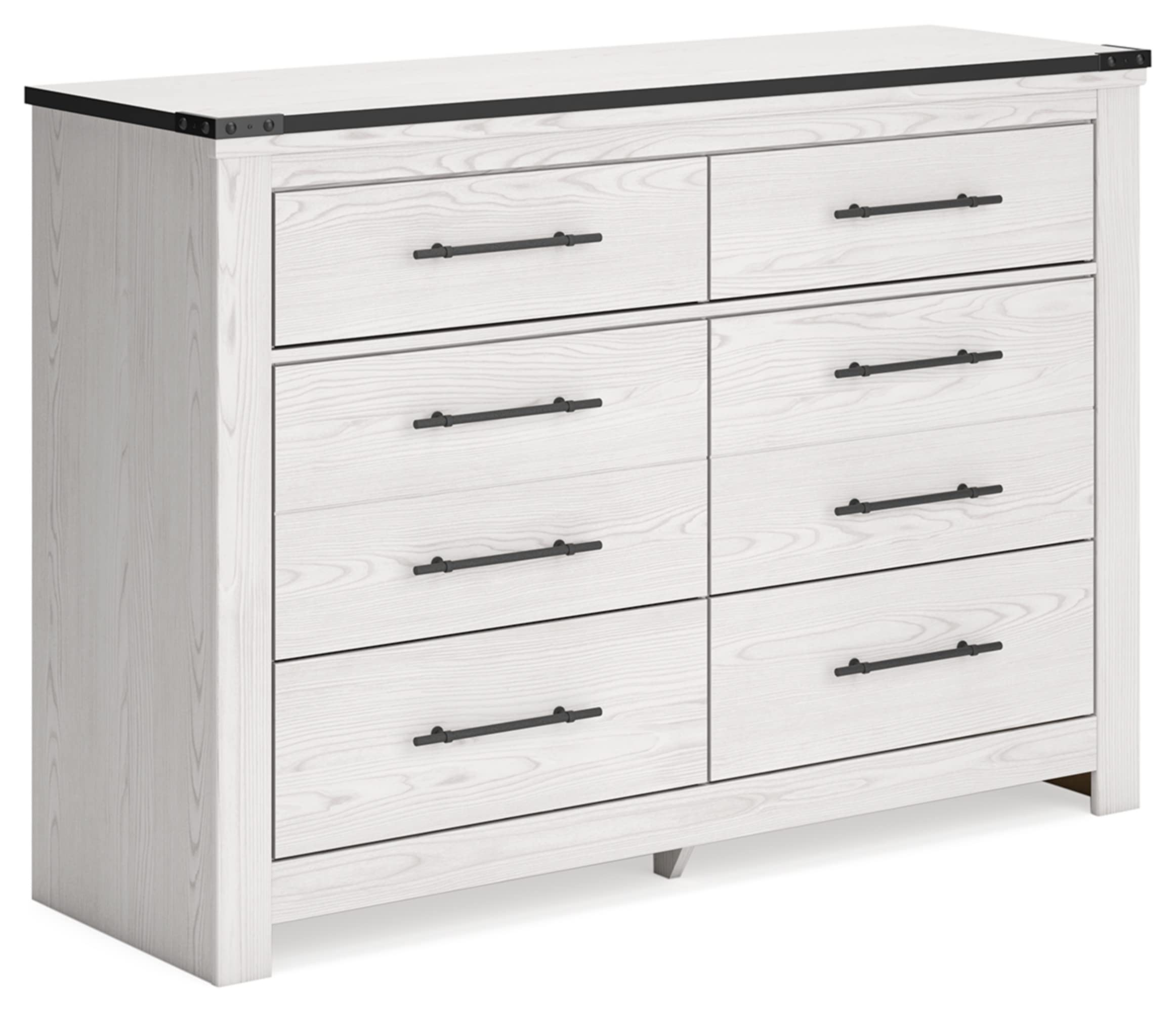 Signature Design by AshleySchoenberg Coastal 6 Drawer Dresser, White