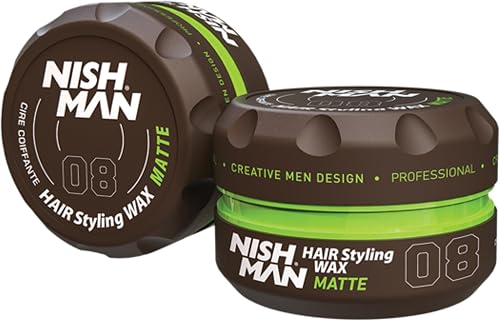Nishman Hair Styling Matte Wax Strong Hold Non - Sticky | Water Soluble Hair Wax 150ml