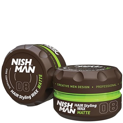 nishman Serie de peluquería (08 Cera mate CLAY WAX, 5.1 fl oz)