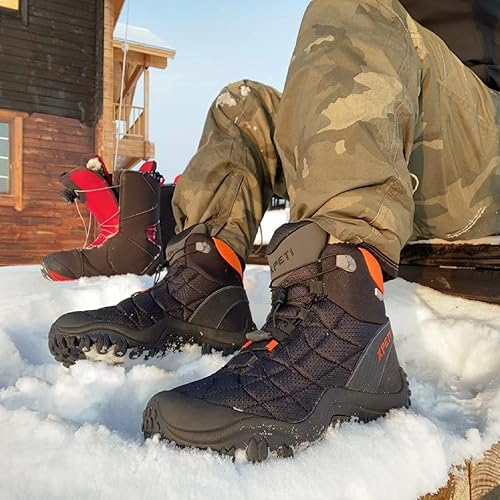 Miniatura 6 de Men's Crest Thermo Mid Snow Winter Boots Waterproof Hiking Boot