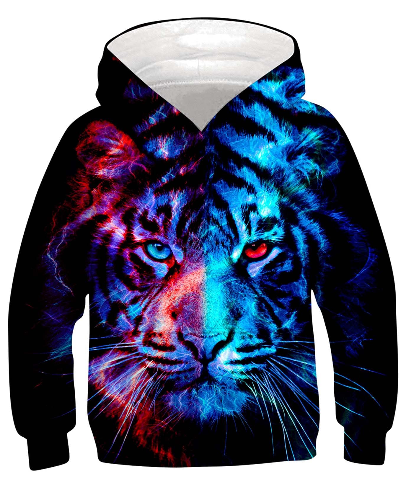 ALISISTER Felpa Bambino Ragazzi Ragazze 3D Stampare Kids Hoodie Manica Lunga Felpe con Cappuccioper 4-16Y - 1