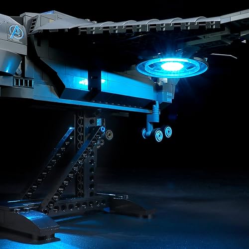 Miniatura 8 de BRIKSMAX Kit de iluminación LED para LEGO-76248 The Avengers Quinjet - Compatible con el modelo de bloques de construcción Lego Marvel, no incluye