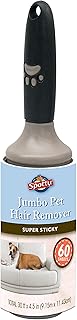 Spotty Jumbo Extra Sticky, Adhesive Lint Roller Pet Cat & Dog Hair Remover for Clothes and Furniture, 60 Sheet ct