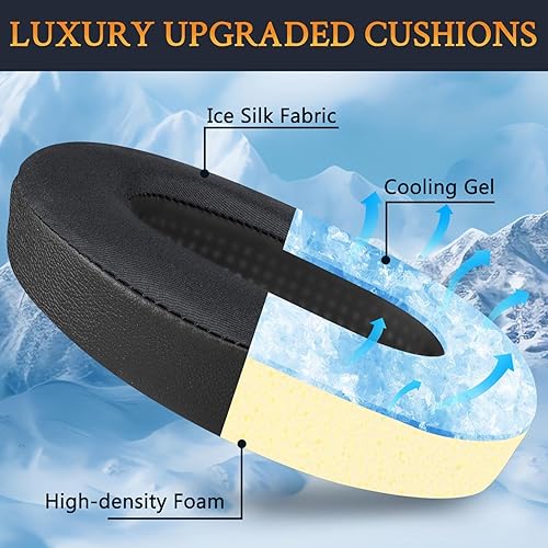 Miniatura 4 de SOULWIT Almohadillas para Sennheiser HD599HD598SECSSRHD595HD569HD560SGame ZeroG4ME Zero, almohadillas para los oídos para