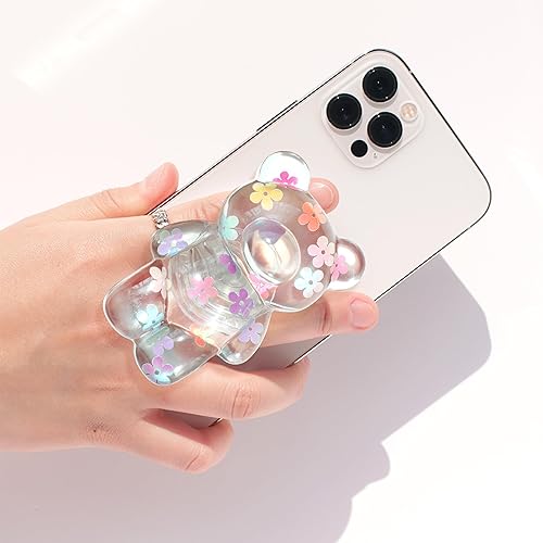 Miniatura 2 de GRIPONG Divertido Agarre para Teléfono de Osito Gomoso 3D - Soporte Expandible Plegable para Teléfonos Inteligentes y Tabletas - Diseño de Oso,