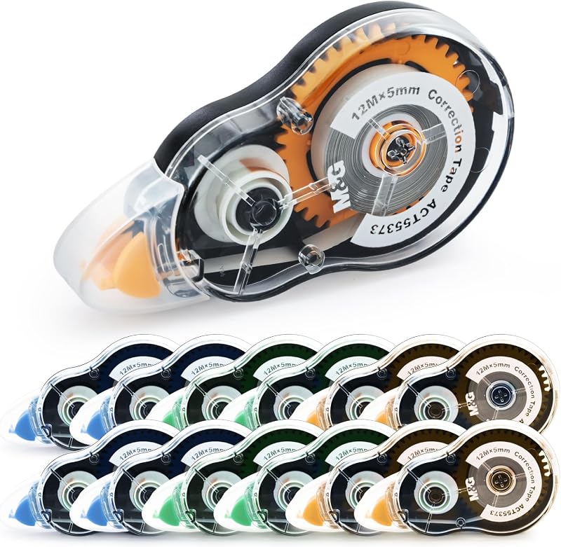 39.3 Feet Correction Tape, 12 Pack Correction Tape, Easy to Use Applicator for Instant Corrections,Office Products, Total 472FT/144M