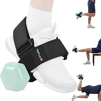 Dumbbell Foot Attachment Tibialis Trainer Adjustable Ankle Weights Ankle Straps for Weight Lifting Home Leg Training Lumbar Flexors Shin Splints Hamstring Curls Leg Extension Home Gym Equipment