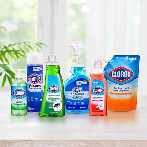 Miniatura 8 de Clorox Spray limpiador de vidrio espumoso  Spray limpiador de ventanas y vidrios multiusos  Spray de limpieza de ventanas  Limpiador de vidrio