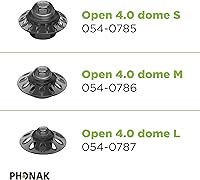 Vista 4 de Phonak Open 4.0 Dome Large (0.43 inch=11mm) 10 Domes, Genuine OEM Switzerland Replacement by Sonova, Hearing Aid Domes for Phonak Audeo Marvel