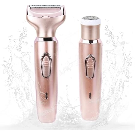 Amazon 21年最新デザイン ムダ毛処理 レディースシェーバー シェーバー ビキニライン 女性 電動シェーバー ムダ毛処理 脱毛シェーバー Usb充電式 無痛 全身用 多機能 防水 全身用脱毛器 内刃水洗い可能 男女兼用 日本語説明書付き ピンク Sotcar レディース