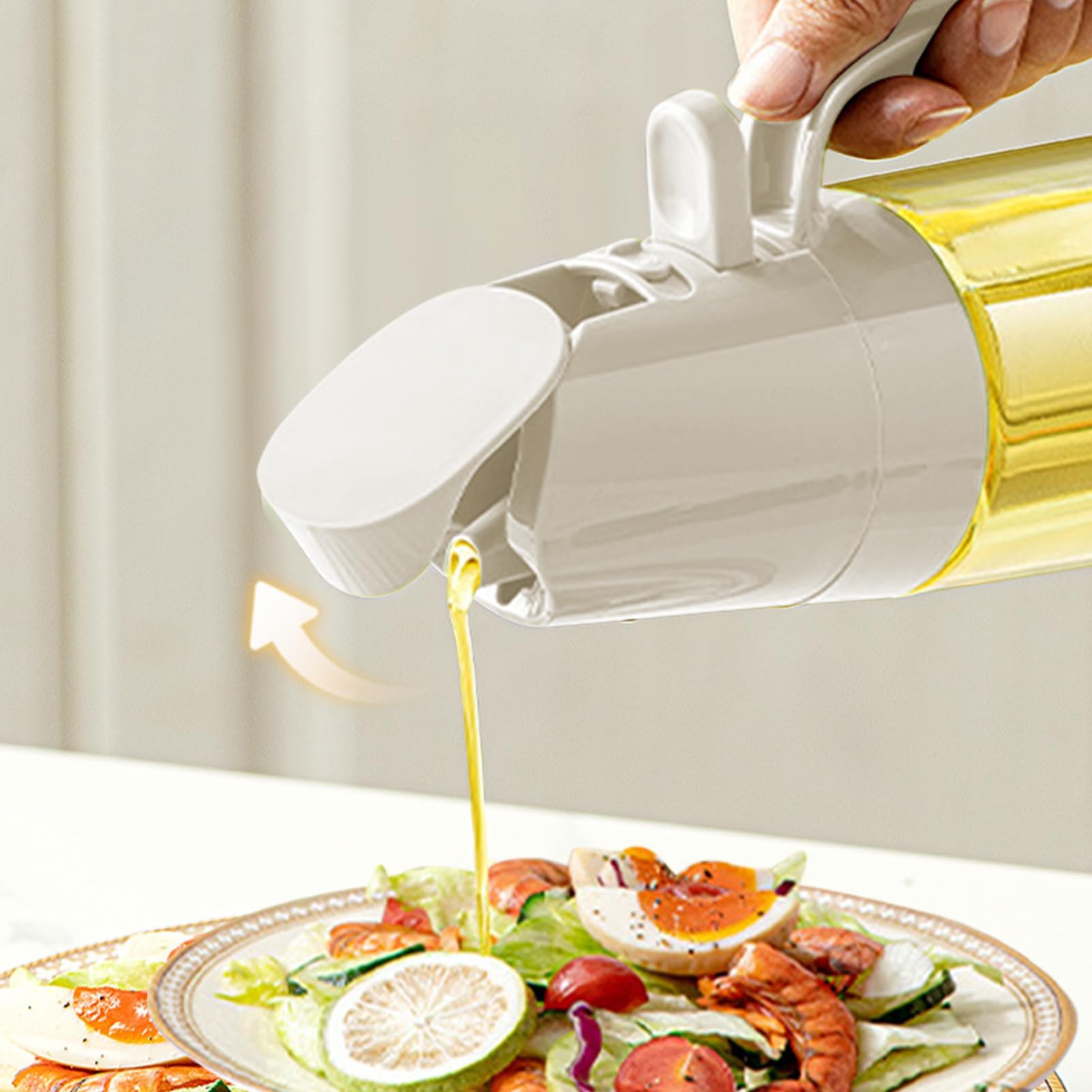 Olivenöl-Sprühspender – 300 ml Küchen-Sprühflasche zum Kochen, Grillen, Backen, Grillen, Luftfritteuse, Picknick, Restaurant, Garten, Braten