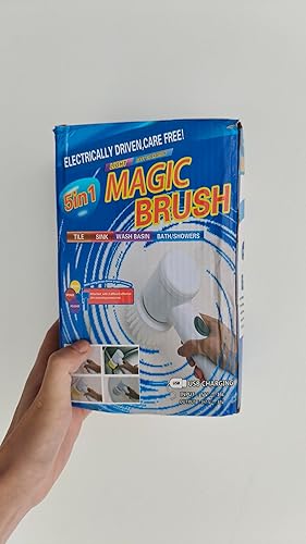 Miniatura 5 de Limpiador eléctrico de mano para baño y cocina, ducha inalámbrica y cepillo de azulejos, limpiador giratorio para limpiar lechada, azulejos, inodoro