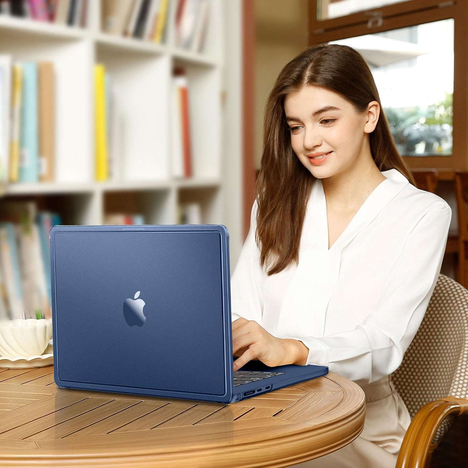 MOSISO Compatible with MacBook Air 15 inch Case M5 2026 M4 M3 M2 2025-2023 A3448 A3241 A3114 A2941, Matte Finish Protective Hard Shell with Reinforced Corners &Keyboard Cover&Screen Film, Midnight