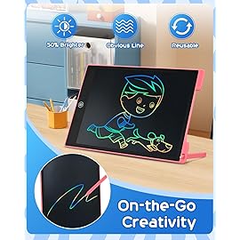 cimetech 2 Pack LCD Writing Tablet for Kids, 12 Inch Toddler Toys for 3-8 Year Old Girls Boys, Doodle Board Drawing Pad Travel Essentials, Educational Toys Birthday Gift for Children