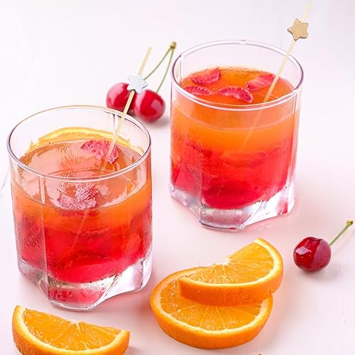 Miniatura 5 de 100 palillos de bambú para cócteles, palillos de dientes decorativos para aperitivos, frutas y bebidas, decoraciones de fiesta de cumpleaños