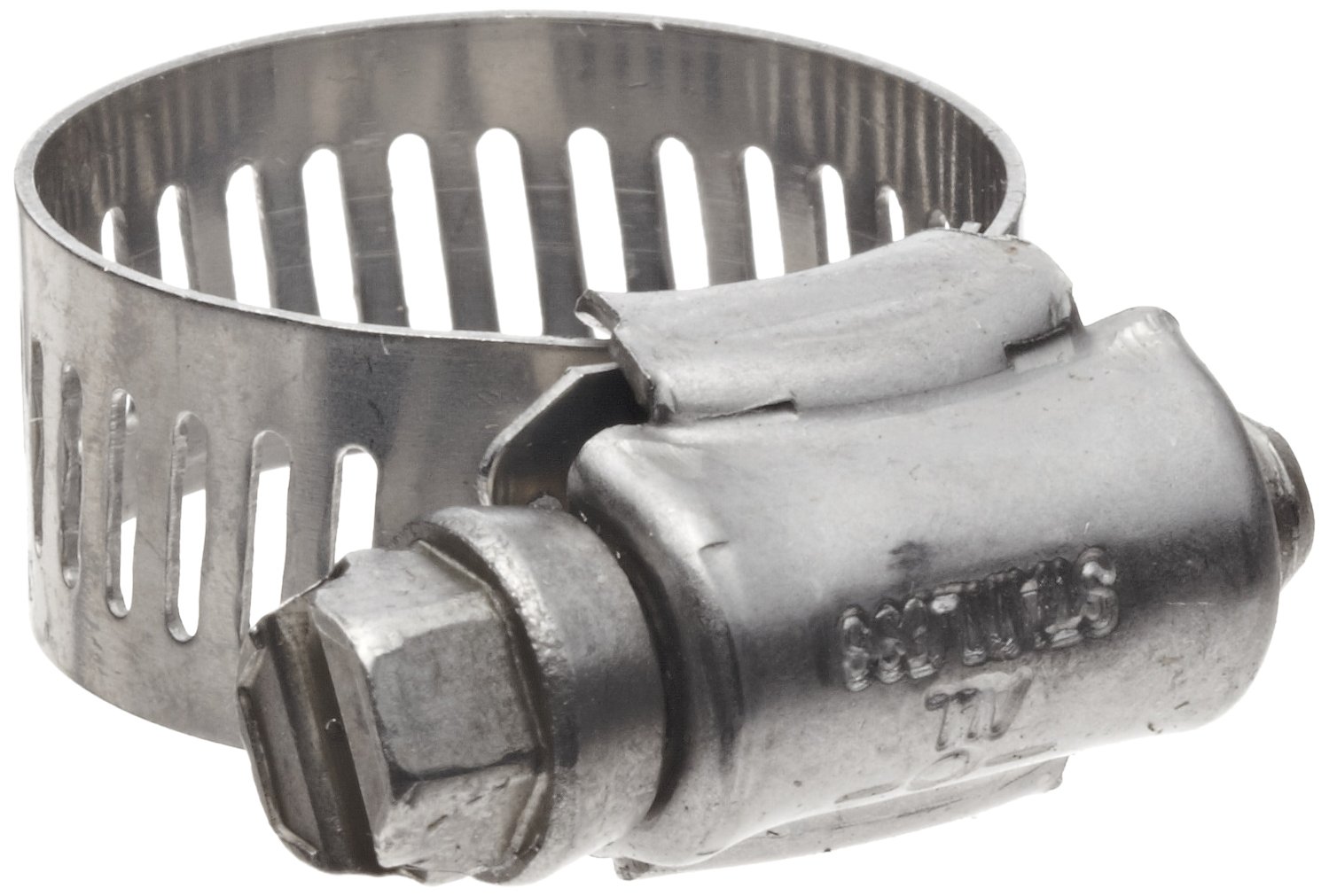 Precision Brand B8HS All Stainless Worm Gear Hose Clamp, 7/16" - 1" (Pack of 10)