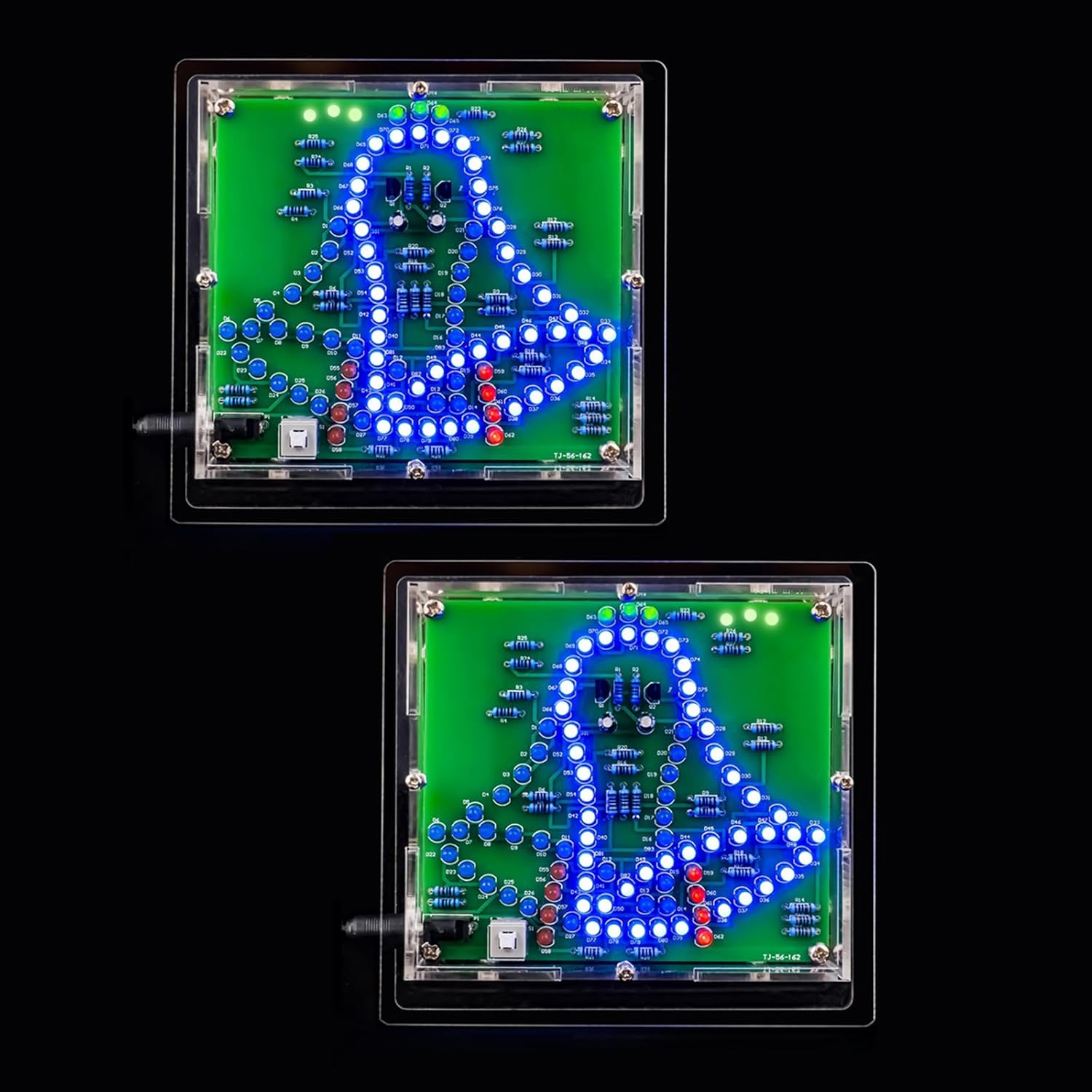 2pcs EIELE Swinging Wind Chime Lights Electronic Twinkling Holiday Decorative Lights for Soldering Enthusiasts Soldering Practice kit Electronic kit Adult