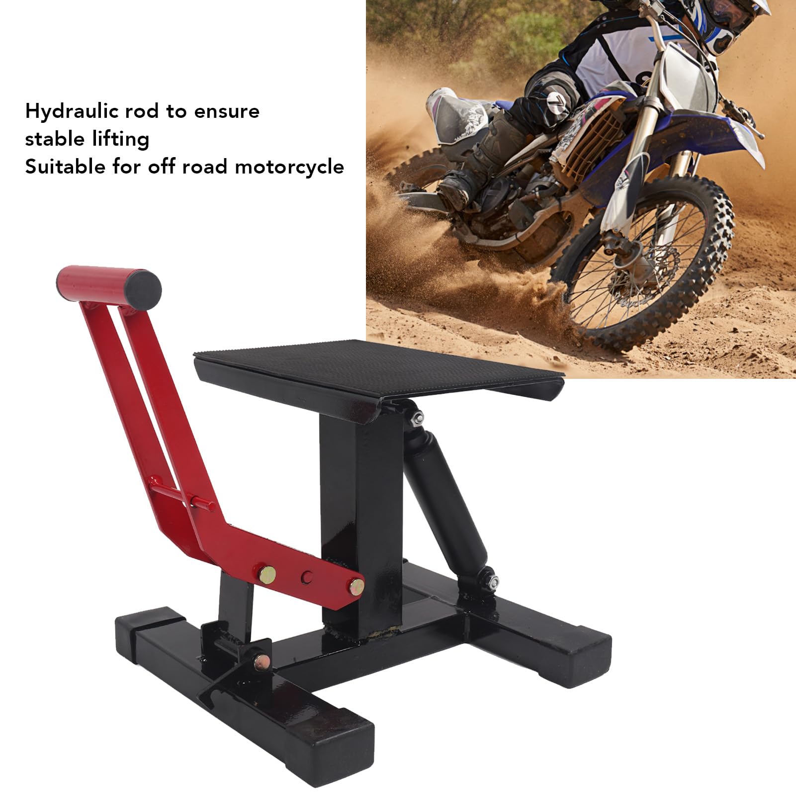 Hyuduo Plataforma Elevadora de Acero, Diseño Ergonómico de Pedal, Ajustable, Adecuada para la Mayoría de Vehículos y Uso en Garajes Domésticos