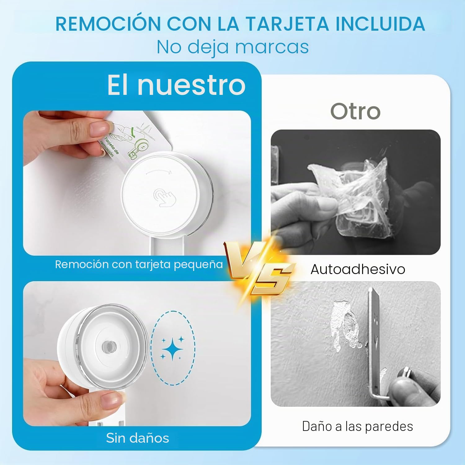 Luxear Gancho Ventosa Baño 4 Piezas Ultra Fuerte Sin Agujeros Colgador Toallas Ventosa Impermeable Reutilizable Percha Ventosa MAX 5kg para Toallas Cocina Pared Puerta Ropa