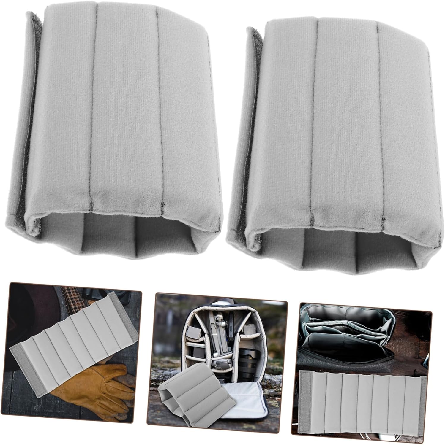 10pcs Camera Bag Dividers for Easy Organization Shock-absorbing Inserts for Backpack Lightweight Padded Partitions for Mirrorless Cameras Grey Design