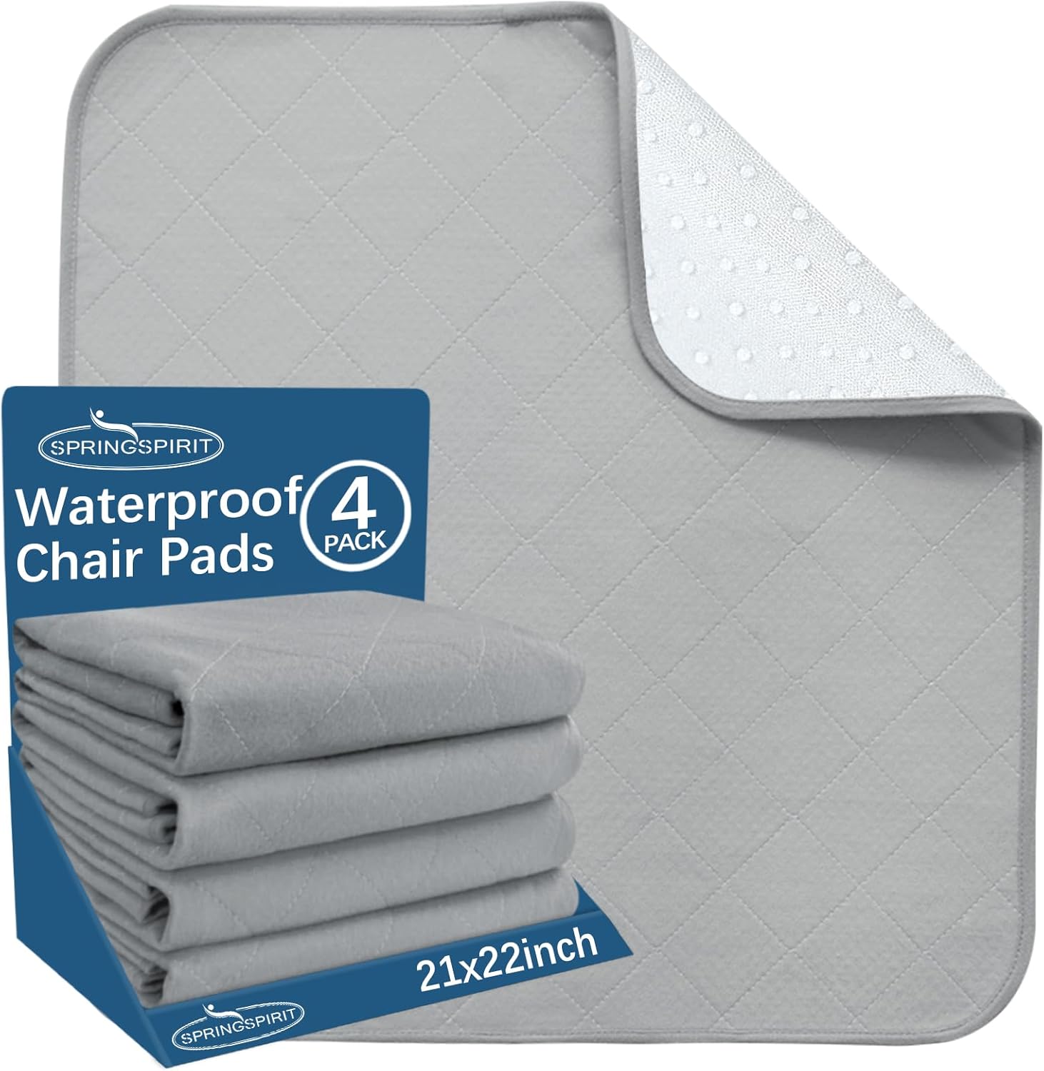 Waterproof Chair Pads for Incontinence Washable 22'' x 21