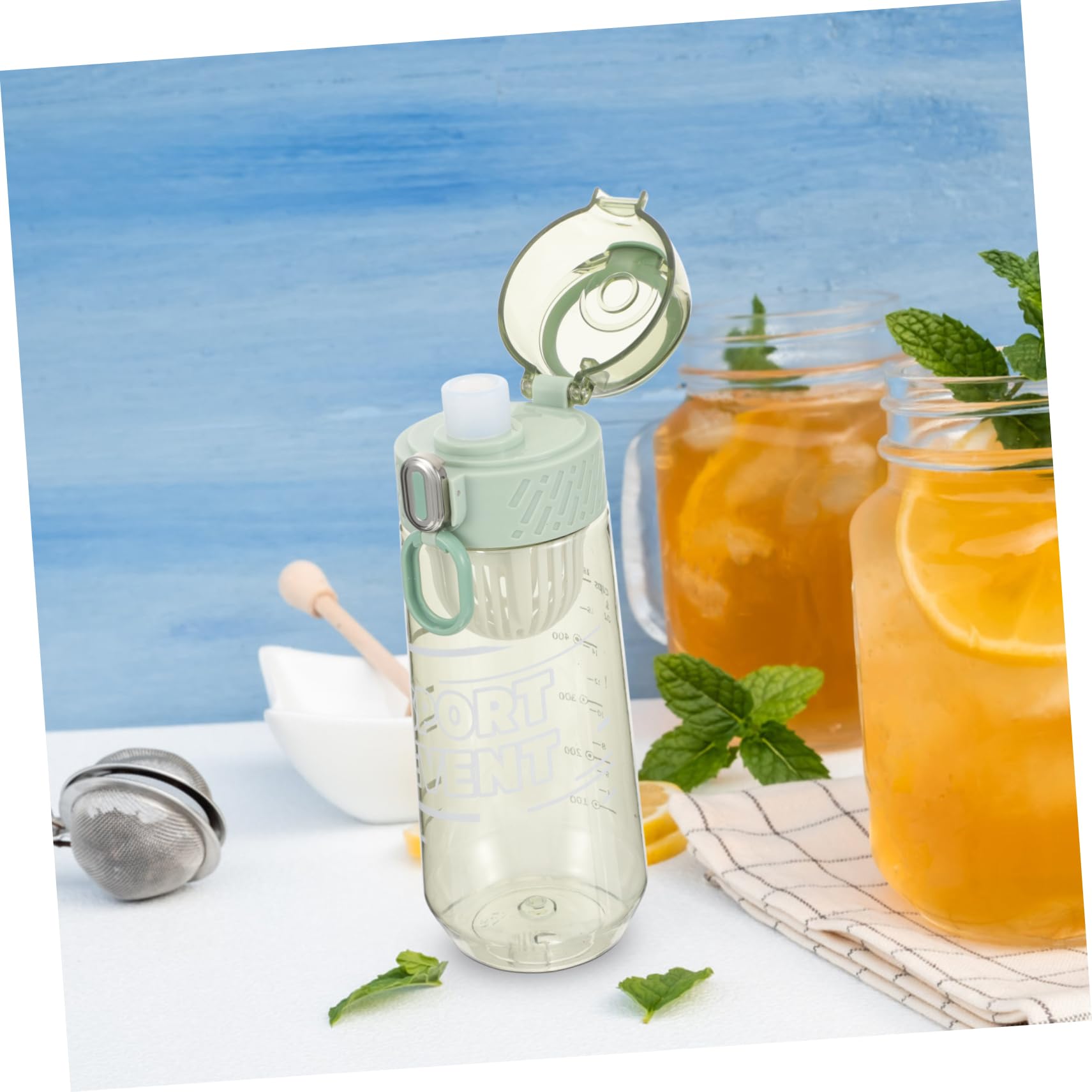 HANABASS Sportliche Wasserflasche Robuste Plastikflasche für Fitness Outdoor Aktivitäten und Gym Großes Fassungsvermögen Auslaufsicher Reinigen
