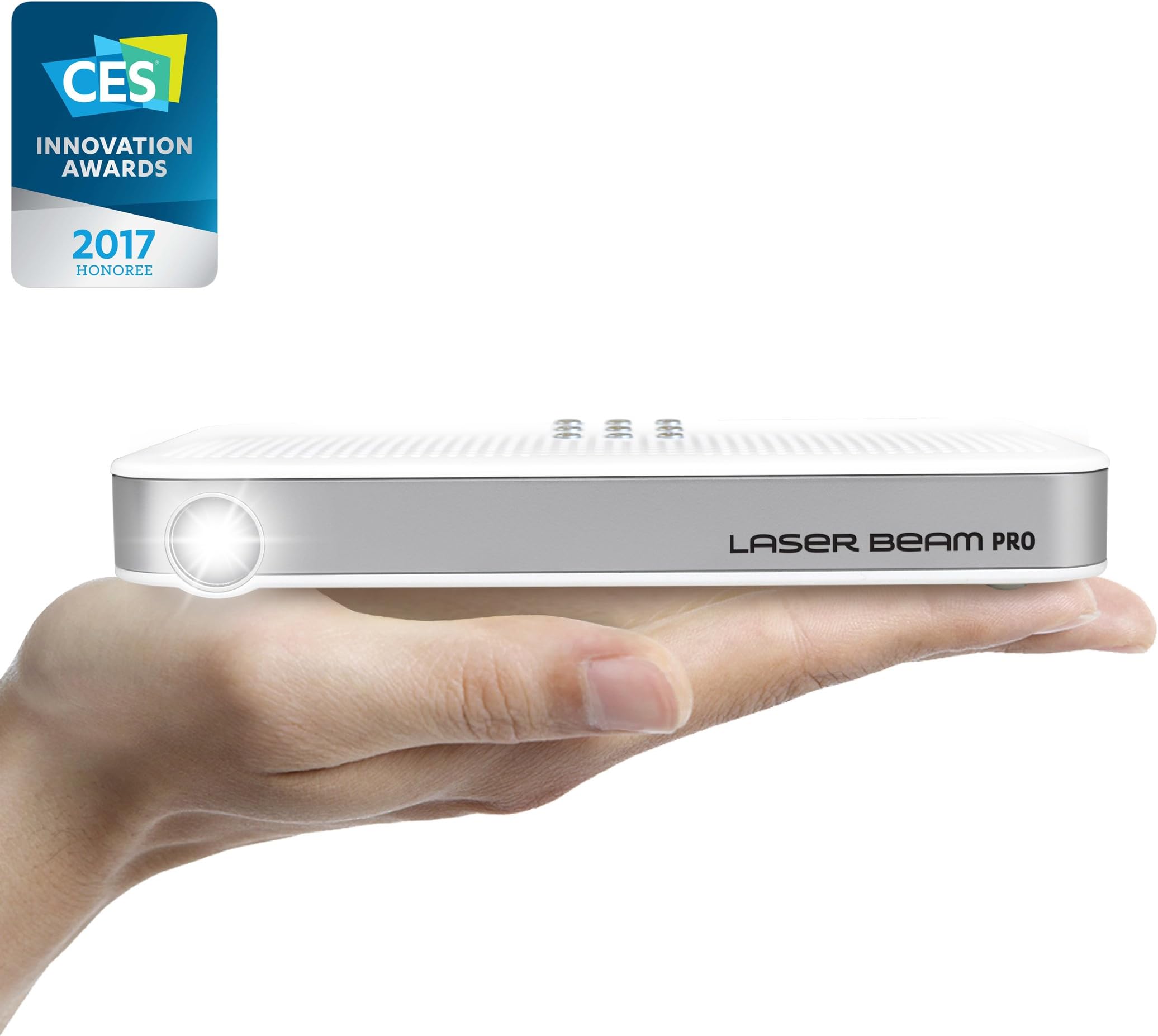 2017 NEW CES Awarded C200 Focus Free FDA Approved Class1 Eye Safe Laser, 200 Lumens, 4K input 768P HD output, Up to 150" Screen, Wi-Fi, Bluetooth, USB, SDslot, HDMI, Android OS equipped Projector