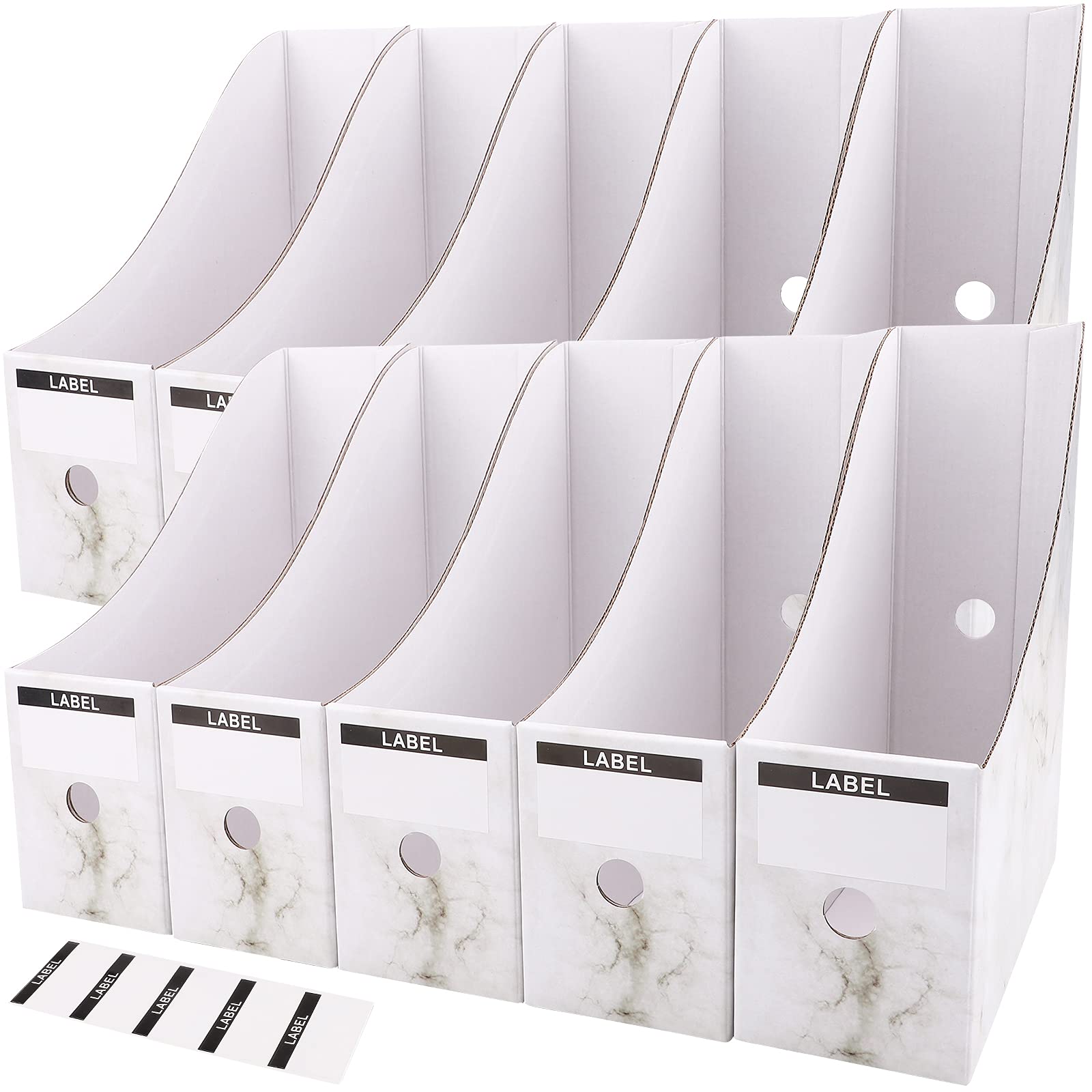Buy durony 10 Pieces File Magazine Holder Cardboard Magazine Holder
