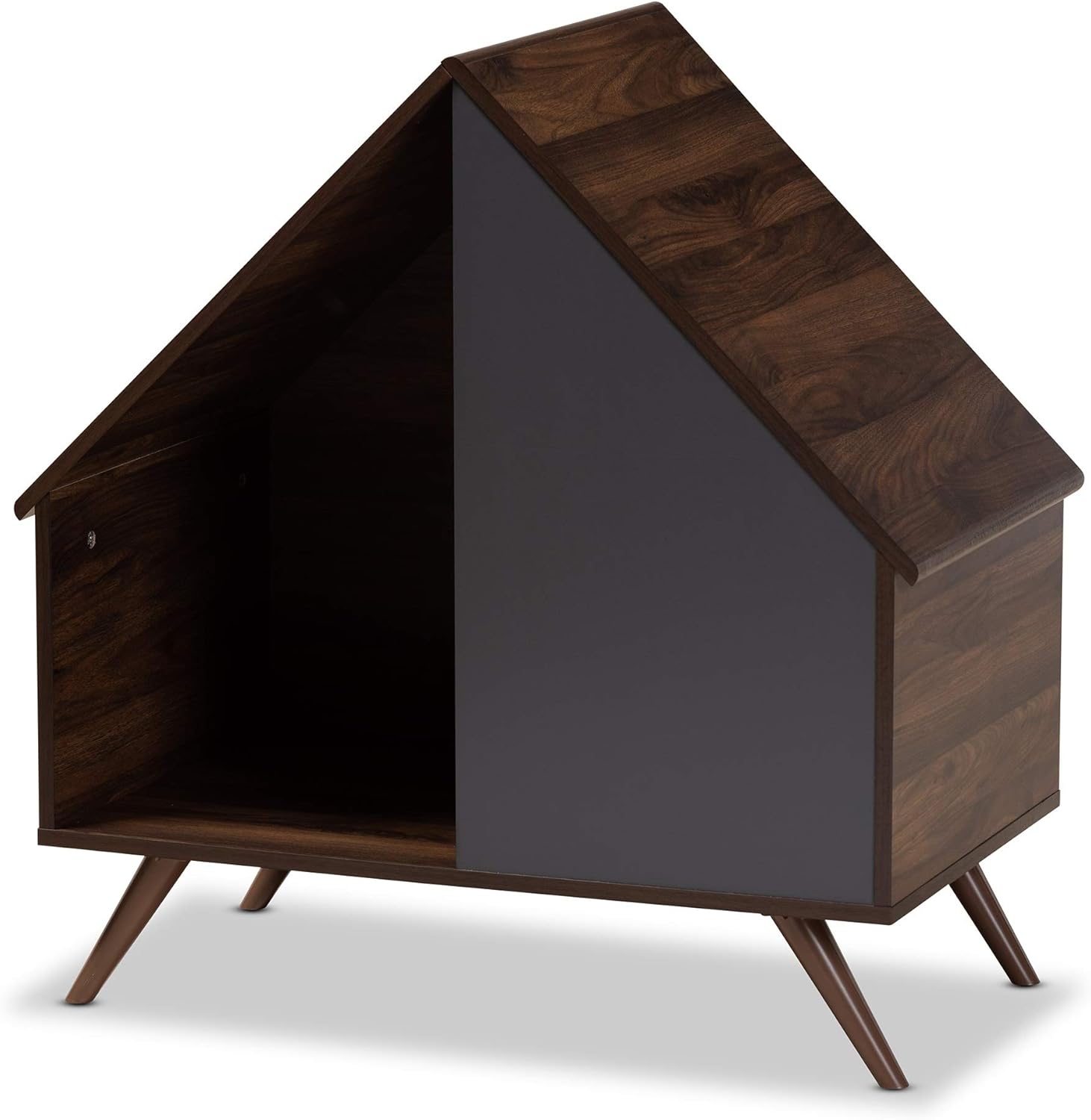 Baxton Studio Mia Modern and Contemporary TwoTone Walnut