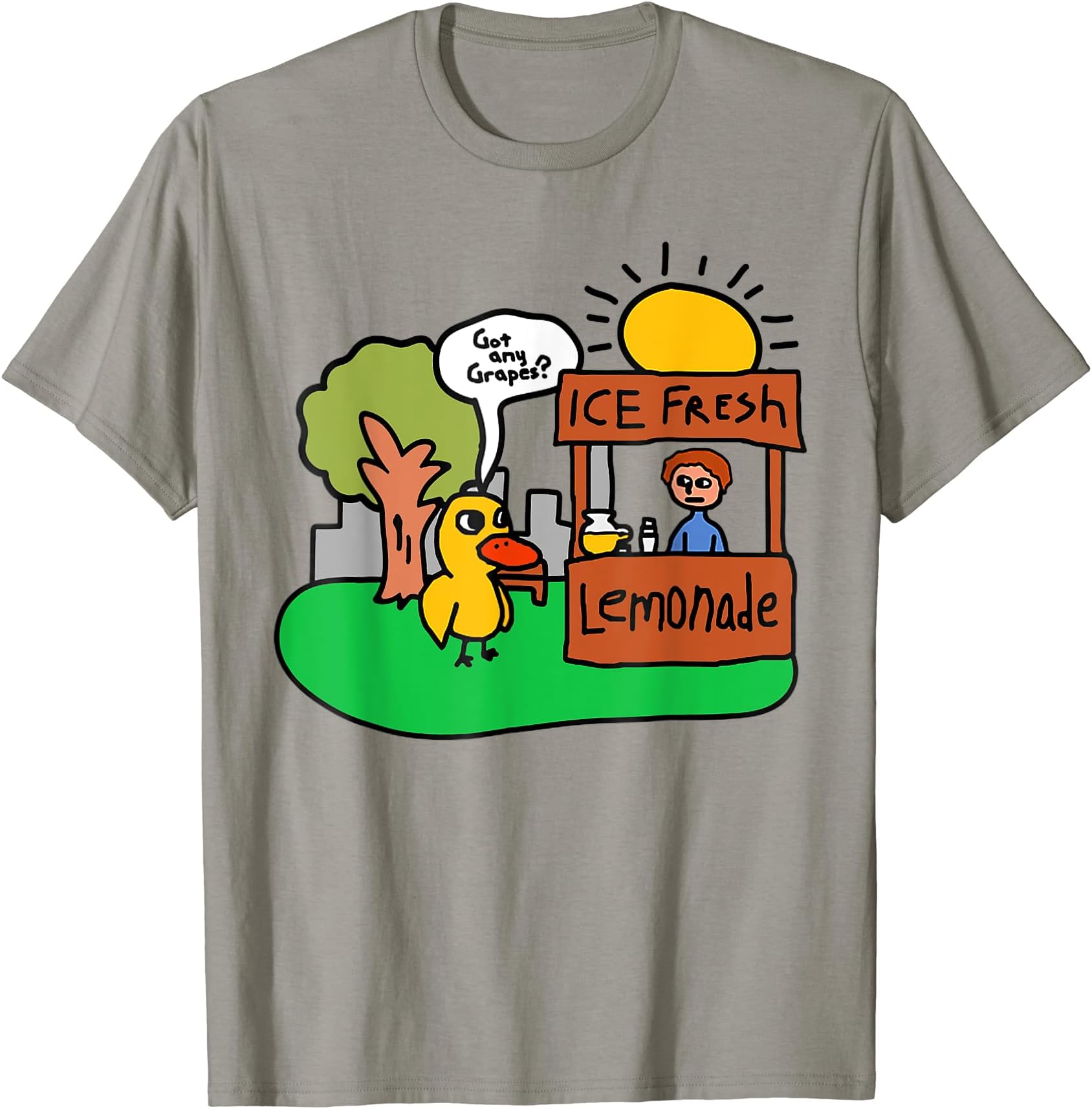 Ice Fresh Lemonade Got Any Grapes Duck Funny GiftT-Shirt