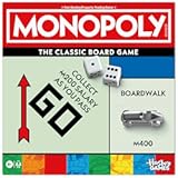 Monopoly Board Game &vert; Classic Game with Storage Tray and Larger Tokens &vert; Ages 8&plus; &vert; 2 to 6 Players &vert; Family Games for Kids and Adults &vert; Kids Gifts