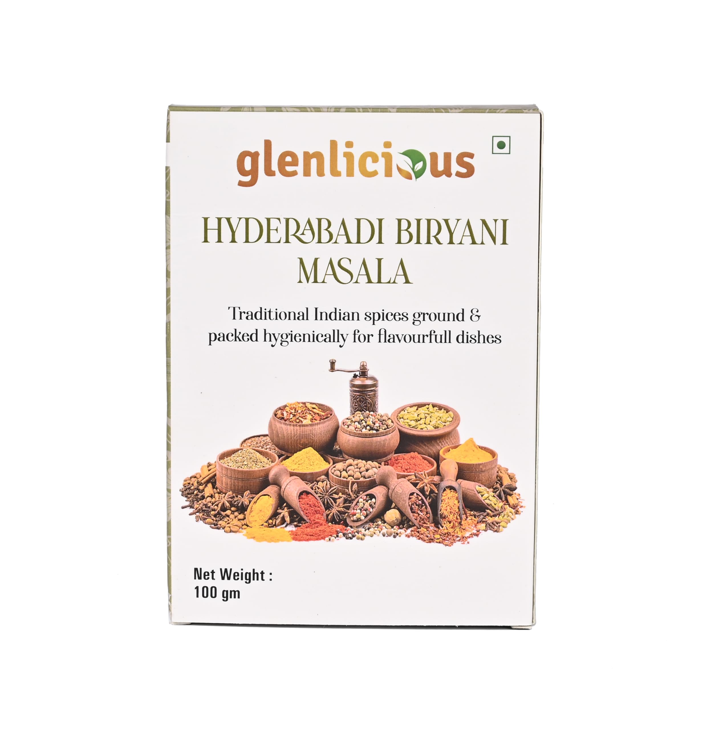 Glenlicious Hyderabadi Biryani Masala Powder | Aromatic, Spicy, Flavorful | Exotic Spices 100gm | Chicken Biryani Masala (B0CJ2P5S1S) Amazon Price History, Amazon Price Tracker