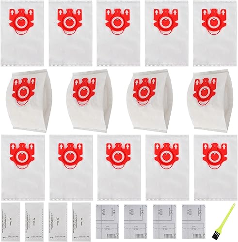 Miniatura 8 de Miele - Paquete de 18 bolsas de repuesto 3D Airclean FJM para bolsas de vacío Miele Compact C1 tipo FJM, Compact C1, Compact C2, S6000-S6999,