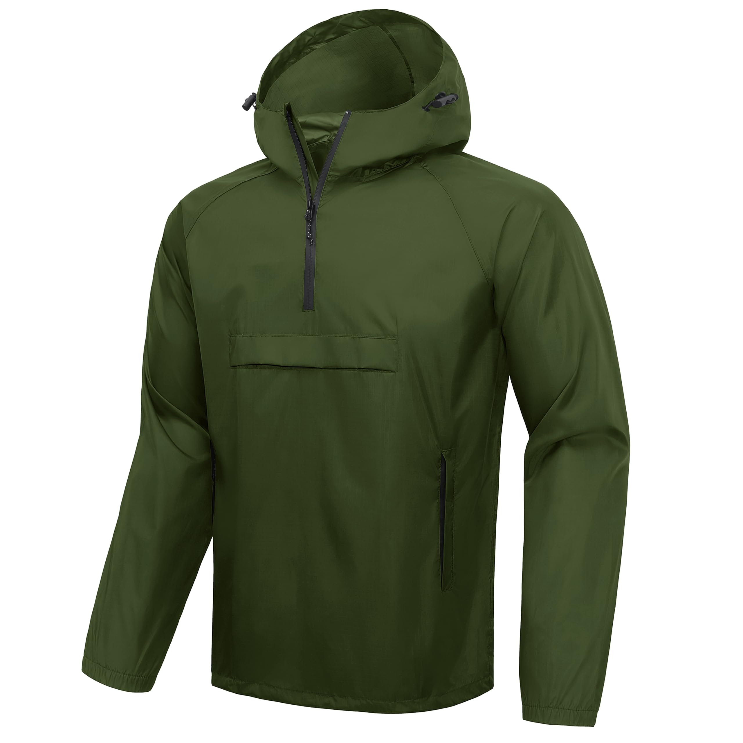 SWISSWELL Men's Rain Jacket Waterproof Lightweight Pullover with Hood