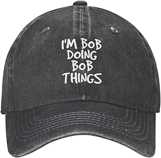 I'm Bob Doing Bob Things Hat Funny Sarcastic Hat Baseball Cap Adjustable Trucker Hats Outdoor Sports Caps