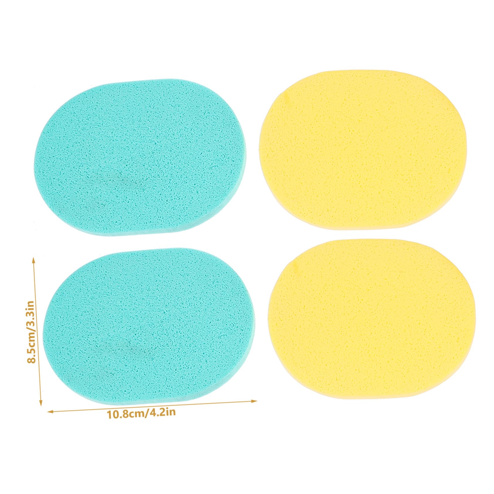 OUNONA 50Pcs Natural Facial Cleansing Sponge Pads Compressed Face Cleaning Sponges for Deep Skin Cleansing Gentle Exfoliation and Makeup Removal Random Color