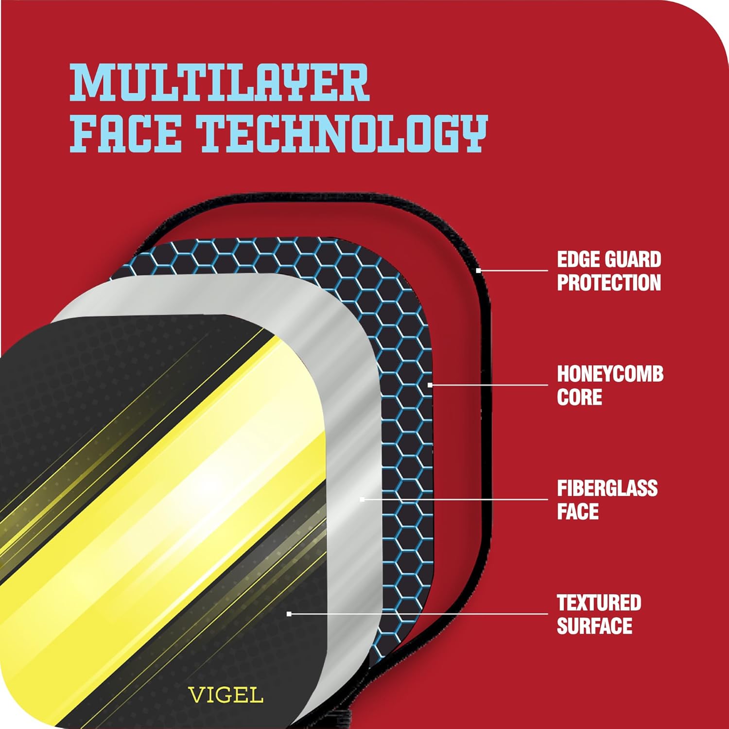 Vigel Premium Outdoor Pickleball Balls Set of 4-12, USAPA Approved Tournament and Competition Play, Perfectly Balanced, High Bounce True Flight, Durable, 40 Hole Pickleball, Ideal for All Skill Levels
