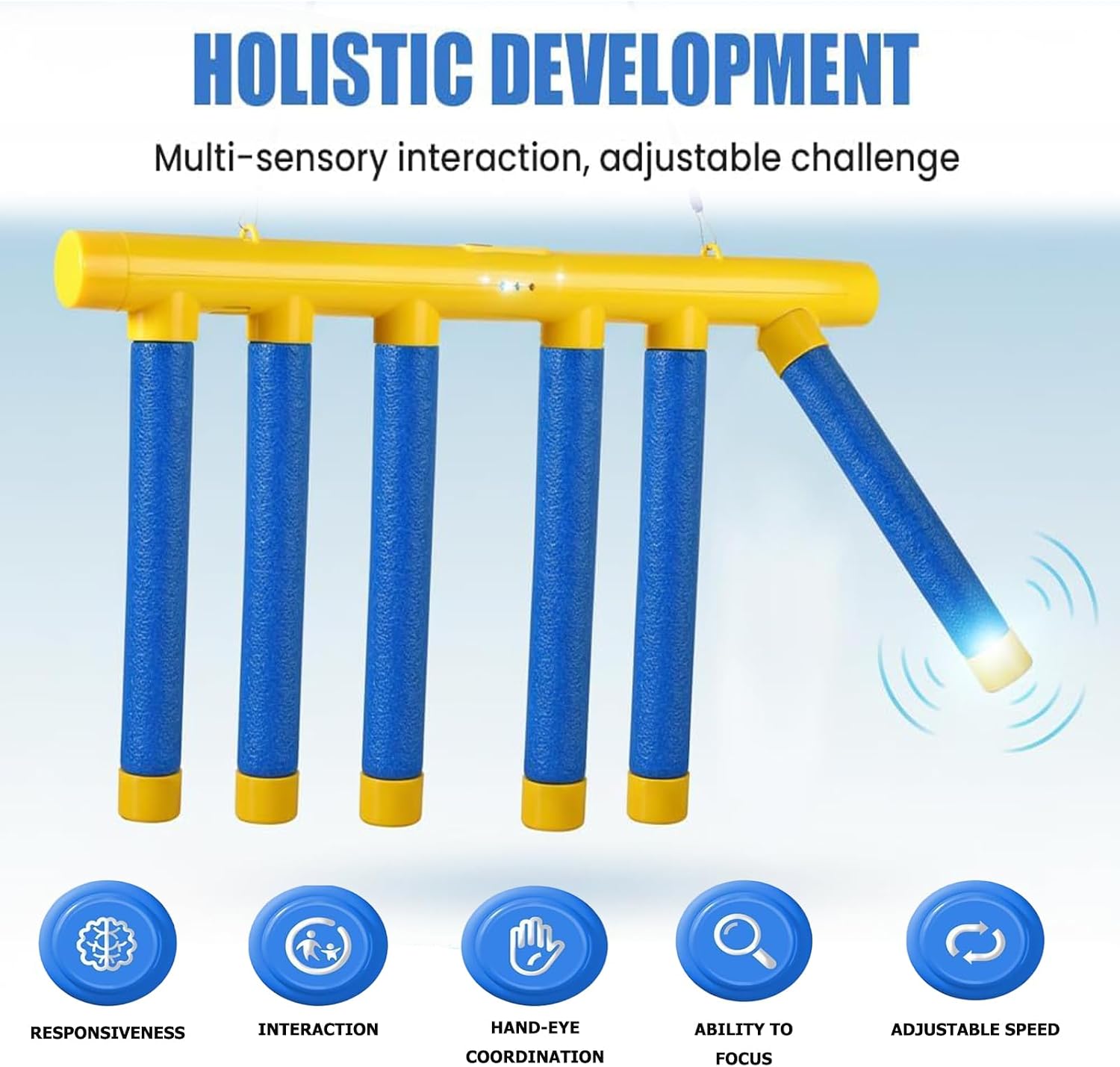 2026 Upgrade Reflex Challenge Game,Throwing Stick Game,Hand Eye Coordination Training Toy,Hand Challenge,Adjustable Speed Catching for All Ages
