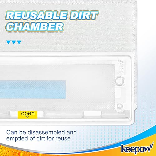 Miniatura 5 de KEEPOW Paquete de 5 almohadillas de fregona compatibles con Shark Vac Mops, almohadillas reutilizables compatibles con almohadillas de trapeador