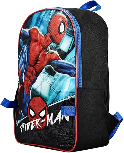 Miniatura 4 de BIOWORLD Juego de mochila de 2 piezas para hombre Spider-Man (niño pequeñoniño grande), azul, talla única