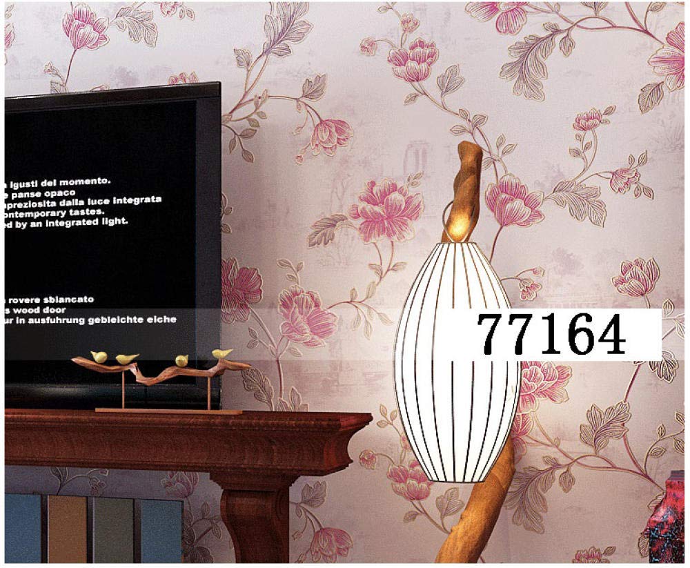 Buy Wallpaper Pink,Beige,Modern Large Floral Wallpaper Roll Art Elegant