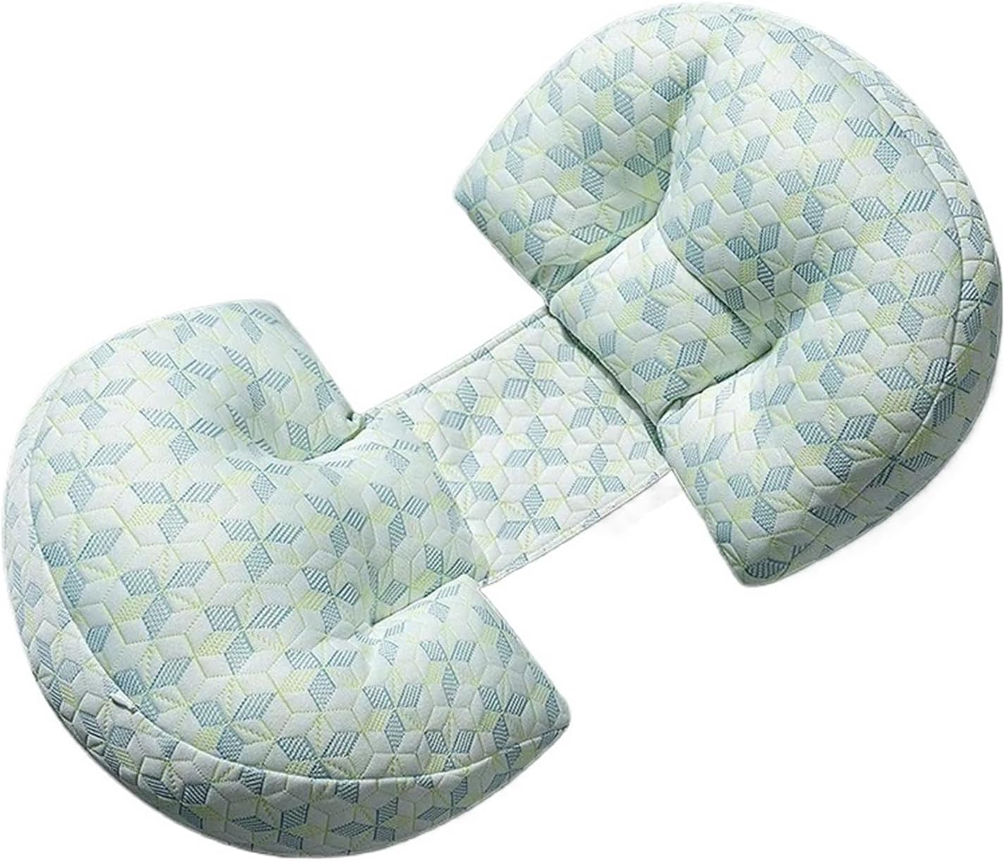 Pillow U-Shaped Waist Pillows Sleeping Bedding Body Cushion Nursing(Blue)